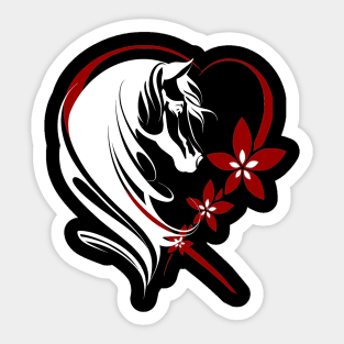 horse heart Sticker